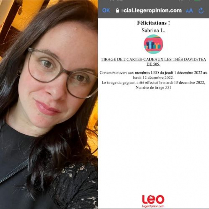 12 DAYS OF LEO WIN 1 OF 2 50 DAVIDsTEA GIFT CARDS Contest LEO