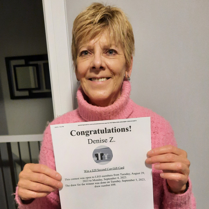 Win a 20 Second Cup Gift Card Contest LEO Leger Opinion