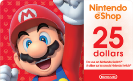 Gagnez une carte-cadeau Nintendo de 25$