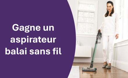 Gagne un aspirateur-balai