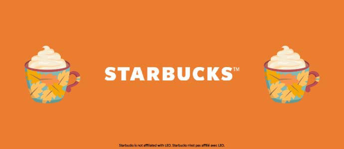 NOVEMBER 2021 | WIN 1 OF 5 $50 Starbucks Cards 
