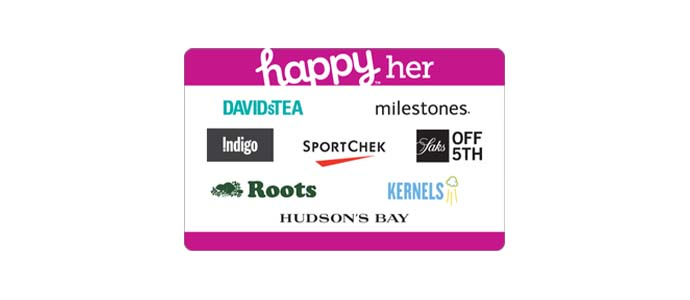 JANVIER 2022 | TIRAGE DE DEUX CARTES-CADEAUX HAPPY HER DE 50$
