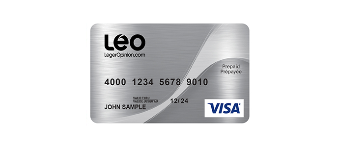 AVRIL 2022 | LEO VOUS RÉCOMPENSE AVEC UNE CARTE PRÉPAYÉE VISA* DE 50$