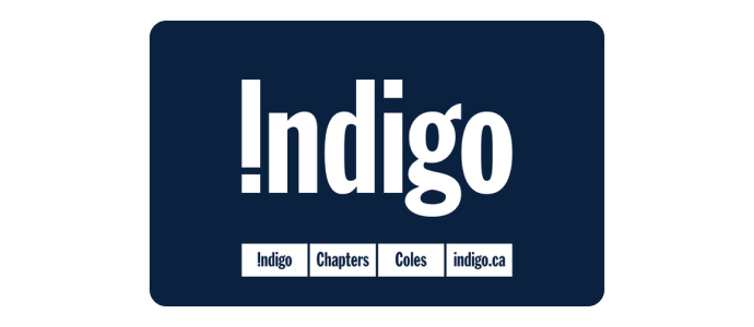 AOÛT 2022 | Tirage de 2 cartes-cadeaux Indigo de 50$