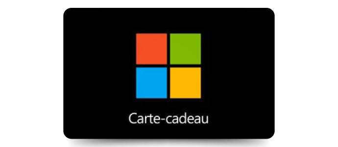 AOÛT 2022 | Tirage de 2 cartes-cadeaux Microsoft - Codes numériques de 100$