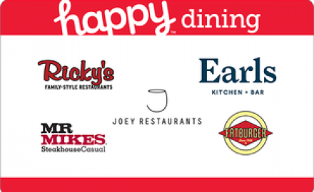 NOVEMBRE 2022 | Tirage d'une carte-cadeau Happy Dining West de 100$