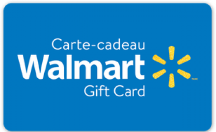 TIRAGE D'UNE CARTE-CADEAU WALMART CANADA DE 20$