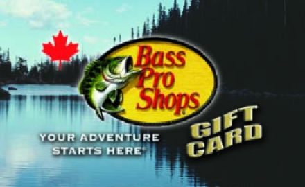WIN 1 OF 2 $50 BASS PRO SHOPS GIFT CARDS