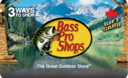 Gagnez une carte-cadeau Bass Pro Shops de 20$