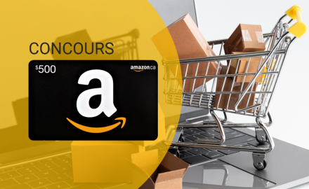 Gagnez une carte-cadeau Amazon.ca de 500$