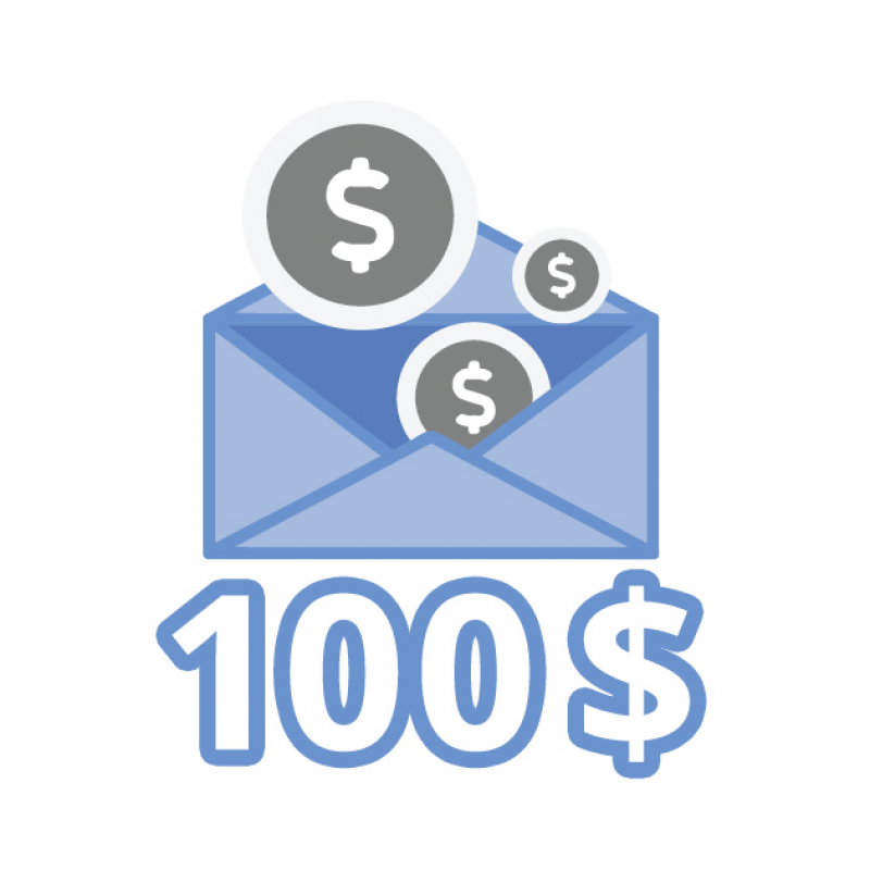 JANUARY - $100 in cash