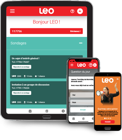 L’application mobile LEO